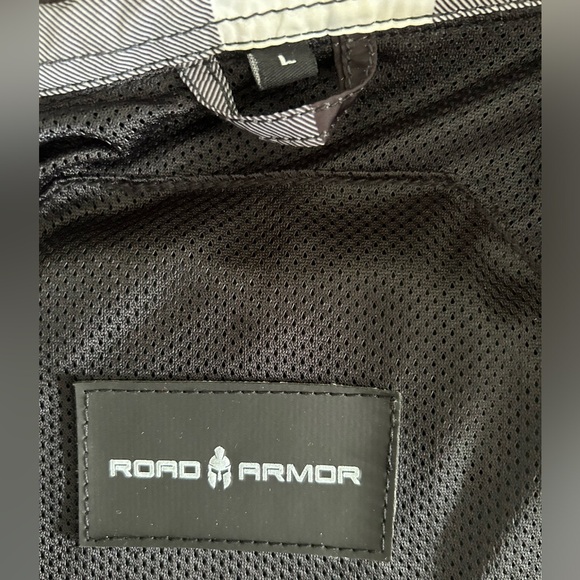 NWOT Road Armor Air Rider Mesh Armored Shirt SZ LARGE BLACK AND WHITE - Picture 10 of 14